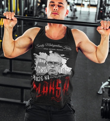 tank-top MAKSYMILIAN KOLBE CZARNA